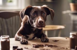 Hund hat Schokolade gefressen