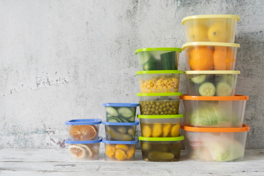 Gestapelte Frischhalteboxen als Symbolbild für das Reinigen von Tupperware