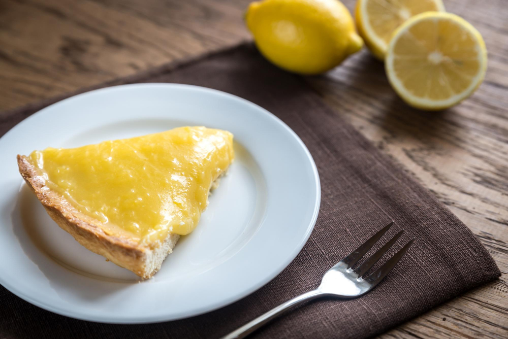 Zitronentarte mit Maisstärke gebacken