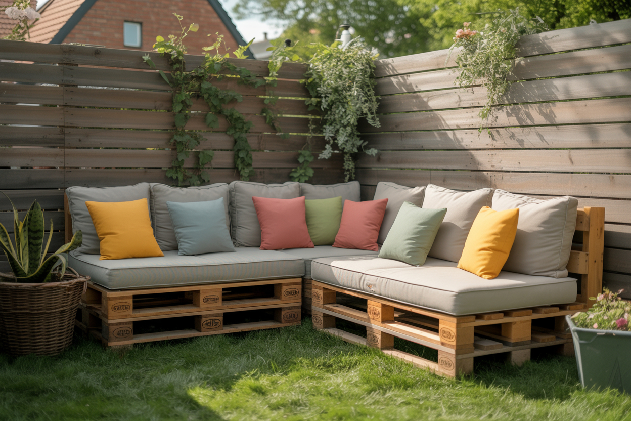 DIY Palettensofa für den Garten