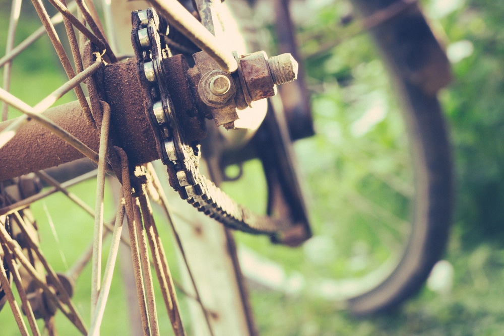 Metall kann rosten, so wie zum Beispiel Teile am Fahrrad - Symbolbild zum Ratgeber Starken Rost entfernen von Metall