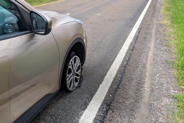 Auto mit Panne in den USA