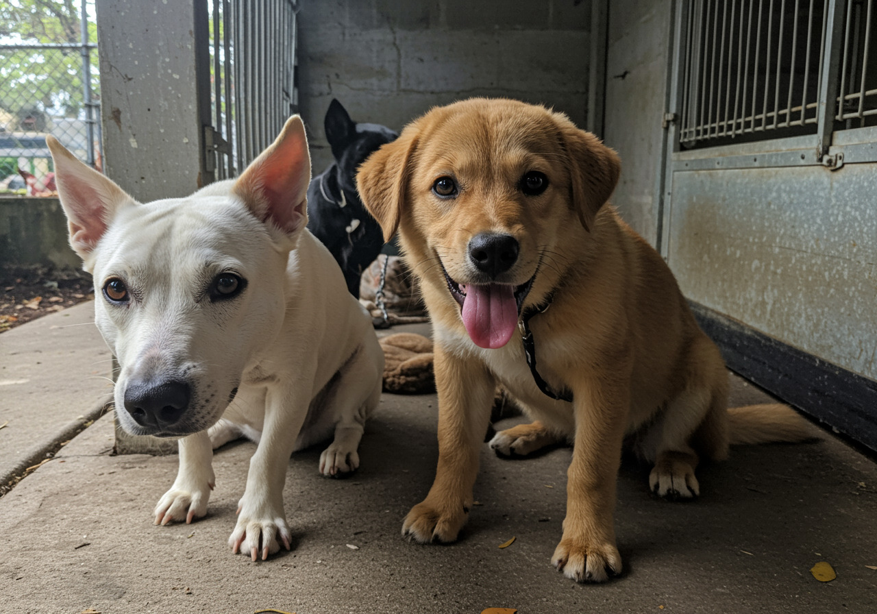 Hunde im Tierheim