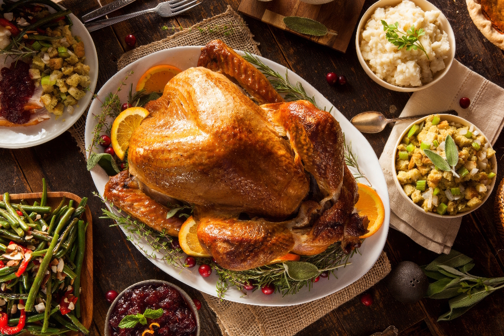 Traditionelles Weihnachtsessen in den USA