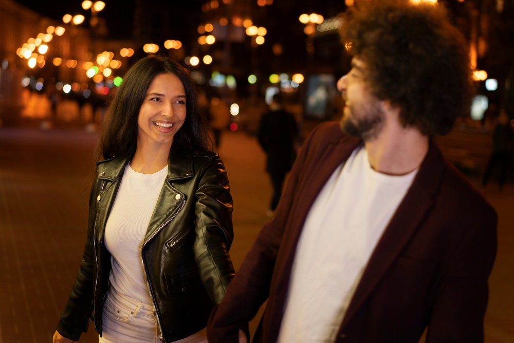 Junges Paar auf einer Date-Night