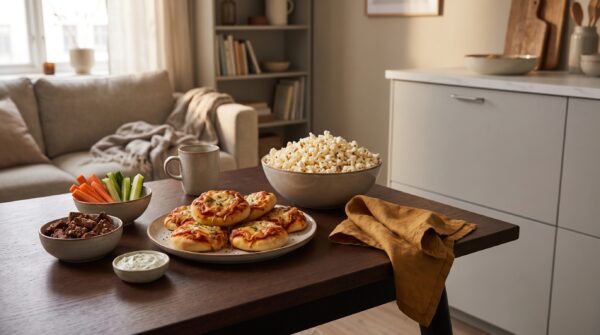 filmeabend snacks selber machen in einer natürlichen Alltagsszene