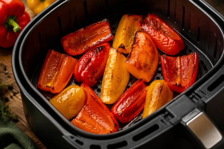 Gegrillte Paprika Heißluftfritteuse
