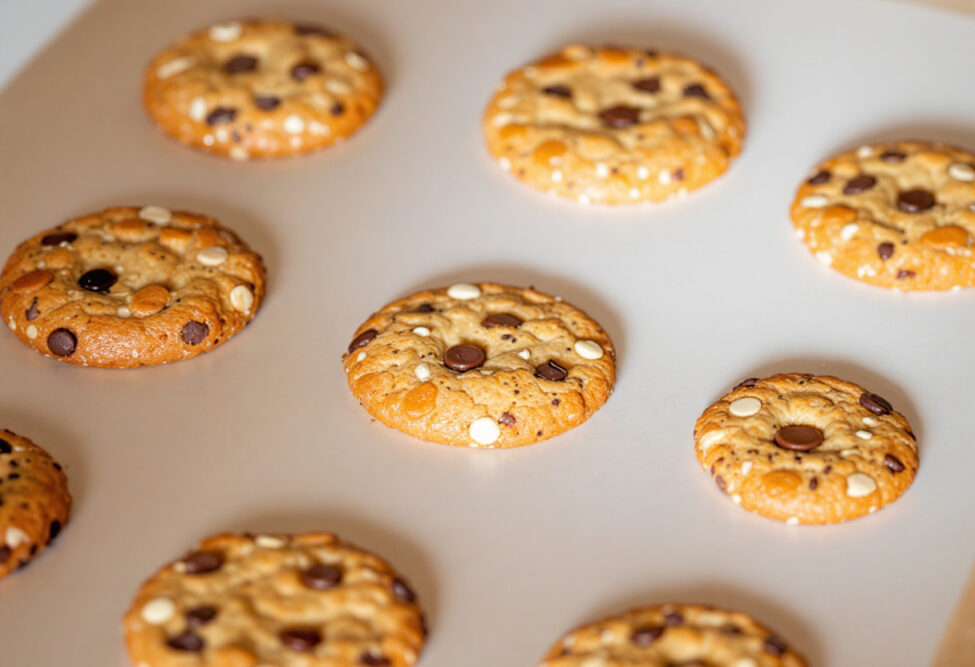 Cookies auf einem Backpapier - symbolisch für Internet-Cookies