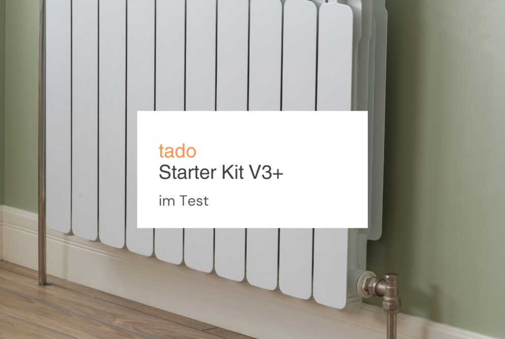 Heizkörper mit der Aufschrift: tado Starter Kit V3+ im Test